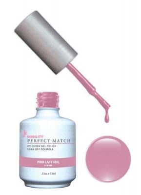 Комплект Perfect Match (Гел лак 15ml + лак за нокти 15ml) цвят PINK LACE VEIL