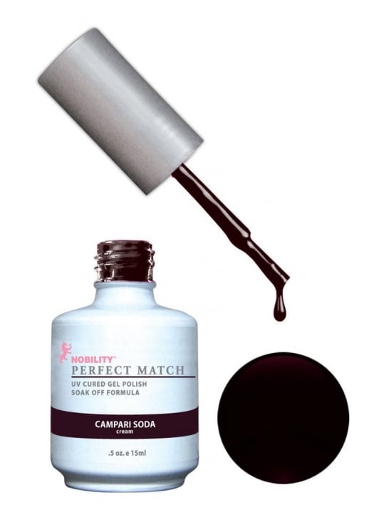 Комплект Perfect Match (Гел лак 15ml + лак за нокти 15ml) цвят CAMPARI SODA